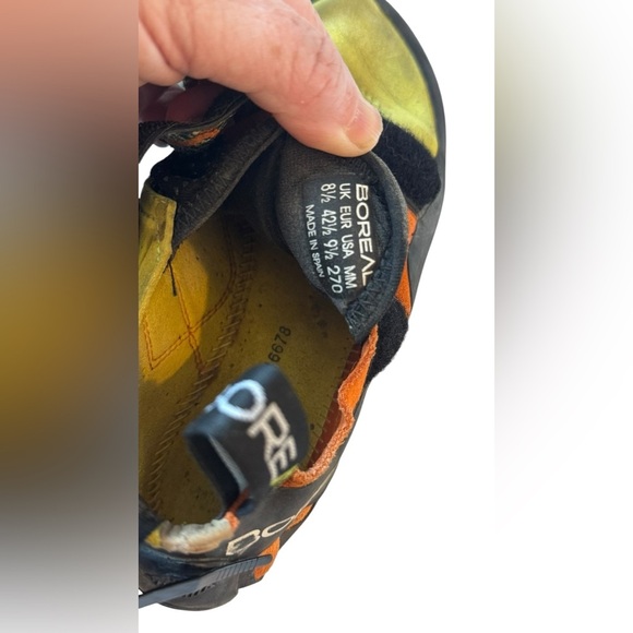 🧗Boreal Diabolo Climbing Shoes woman’s  Velcro Yellow Orange Black - Picture 8 of 8